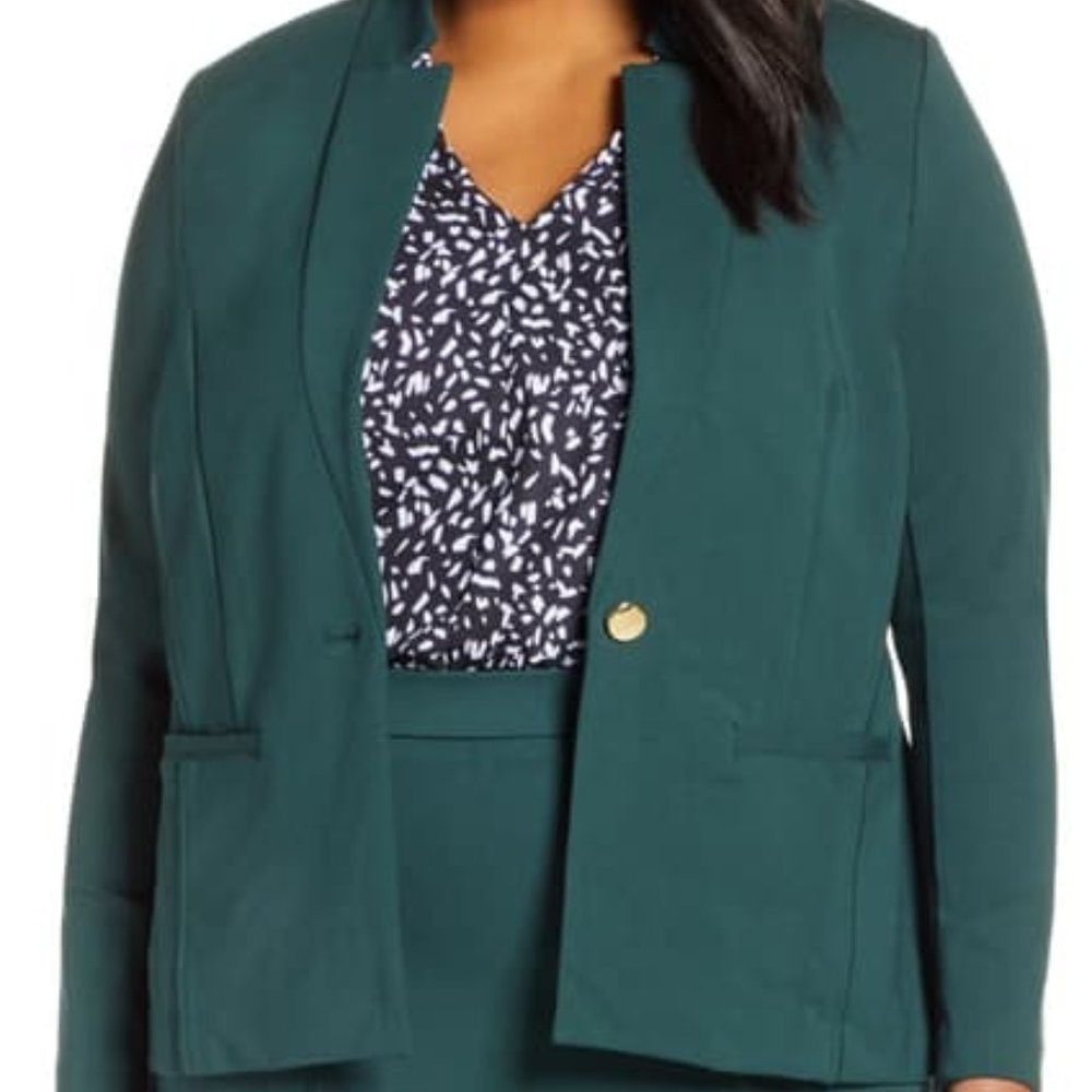 Eloquii Green Blazer Size 14